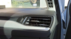 Ford Focus Uyumlu 2019+ Menfez Kaplama Karbon 2 Parça (abs)
