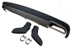 Audi A6 W12  2012-2016   Uyumlu Yedek Parça  Arka Tampon Difüzör Plastik