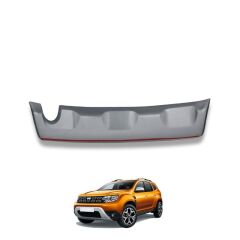 Dacia Duster Uyumlu Yedek Parça Arka Difüzör ABS Mat Gri 2018 - Sonrası