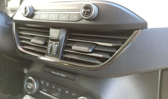 Ford Focus Uyumlu Yedek Parça   2019+ Menfez Kaplama 3 Parça - Tıtanyum Sıyah