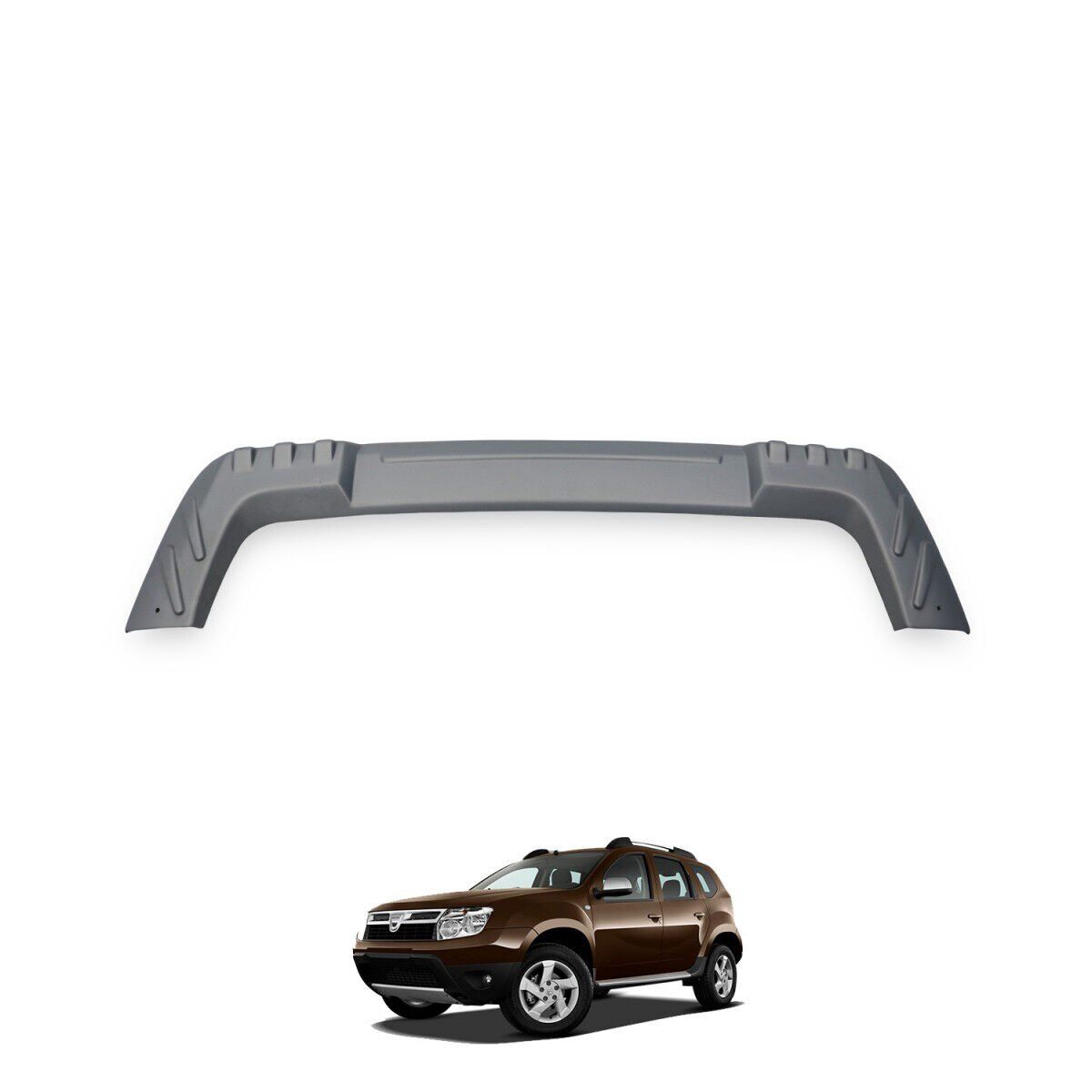 Dacia Duster Uyumlu Yedek Parça Ön Tampon Difüzör Mat Gri 2010-2017