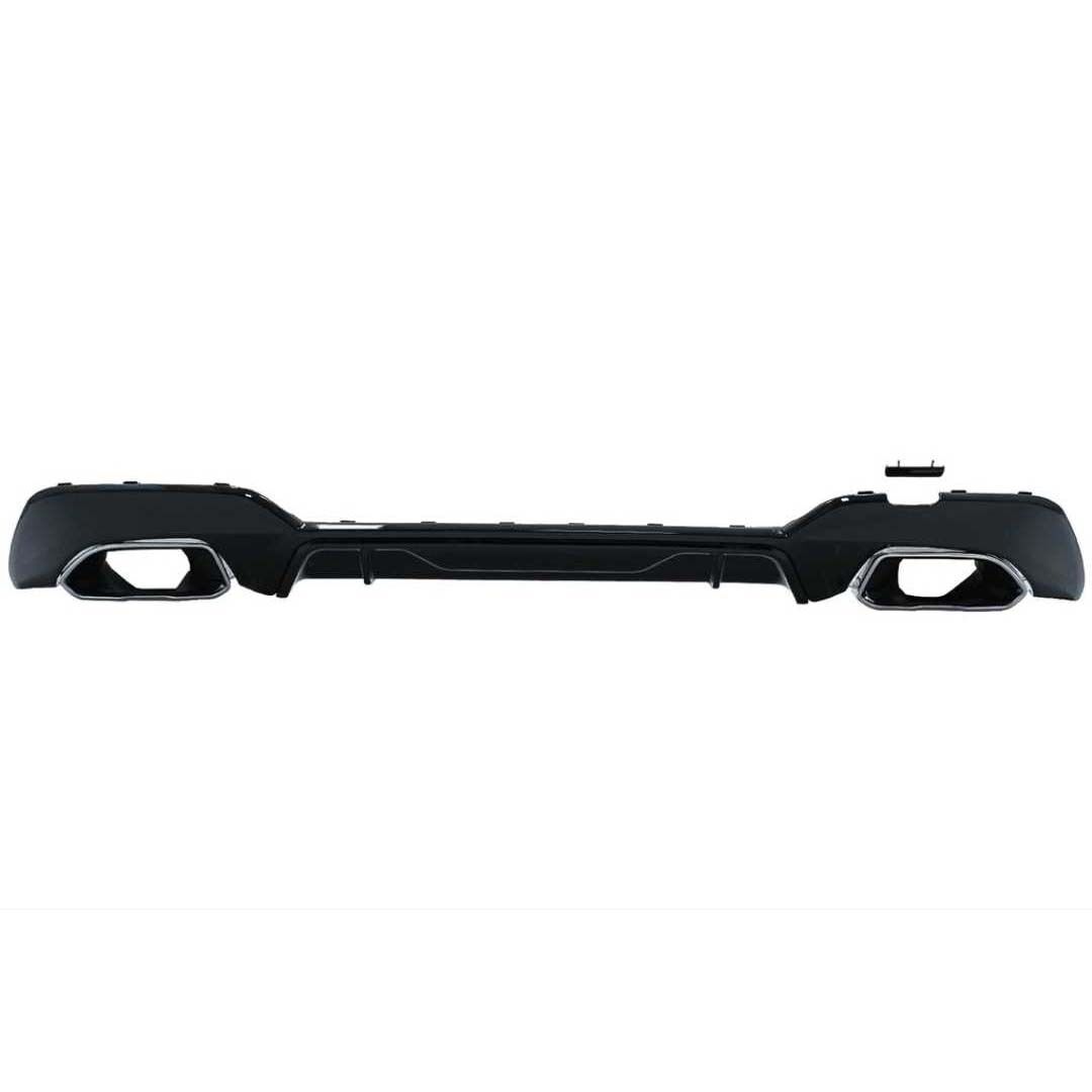 BMW 3 Serisi G20 2019+ Uyumlu Yedek Parça Difüzör 3.40i ve Siyah Egzoz Seti (M-Sport)