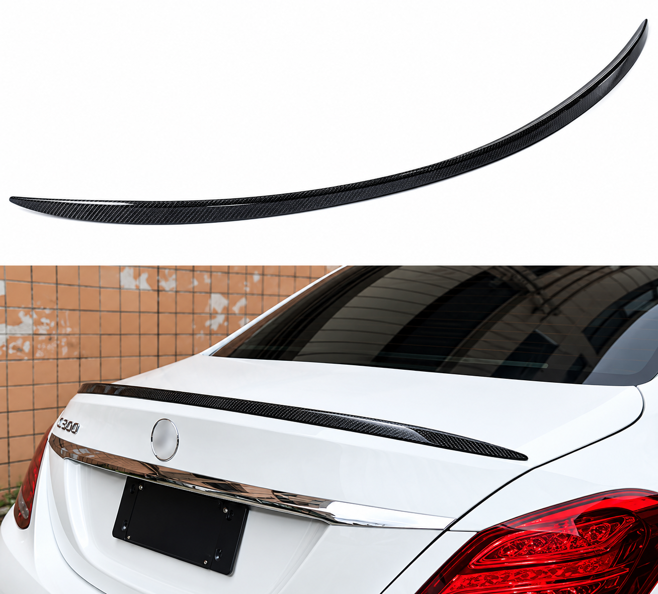 W205 C63 Spoiler Parlak Siyah