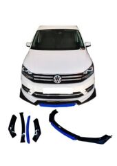 Universal 4 Parça Flaplı Ön Lip Piano Black ABS / (FC5 - SARI)