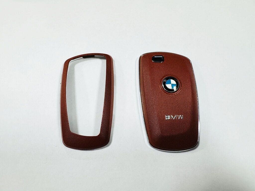 Bmw F10 ve F30 Uyumlu Yedek Parça Şık Tasarım Anahtarlık Kumanda Kabı Kahverengi