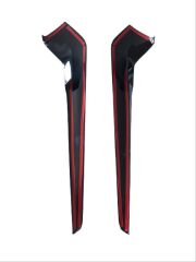 Honda Cıvıc  FE1 2022 Için Uyumlu  Vites Kenar Kaplama2 Parça - Pıano Black