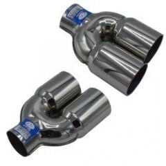 Çiftli 3MM M Model Krom Egzoz Ucu 76x100 800-010R