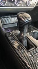 Honda Cıvıc FE1 2022 Için Uyumlu Vıtes Topuzu Kaplama- Karbon