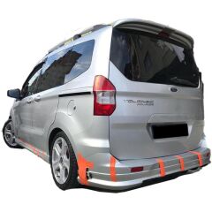 Ford Courier Uyumlu 2014 - 2018 Sport Arka Ek Plastik Boyasız
