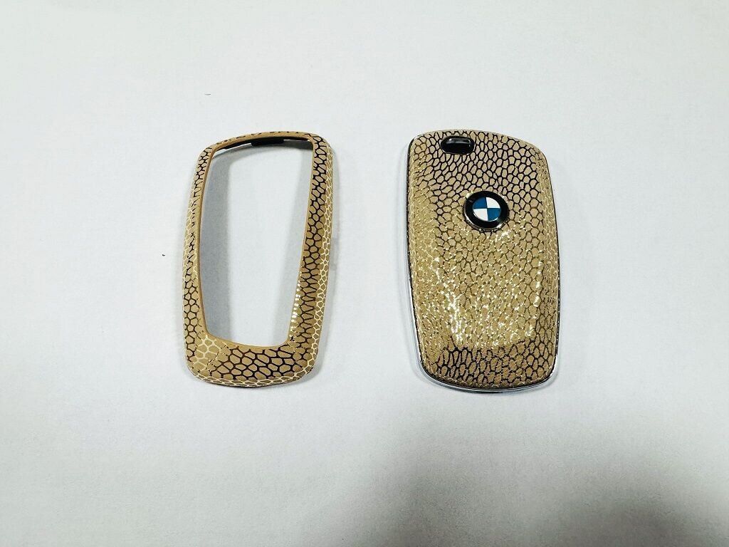 Bmw F10 ve F30 Uyumlu Yedek Parça Şık Tasarım Anahtarlık Kumanda Kabı Gold