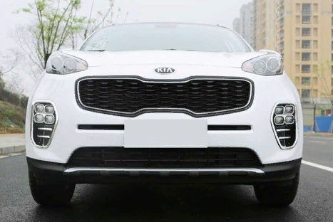 Kia Sportage 2016-2019 Uyumlu Ön Sis Kaplaması Büyük Model Nikelaj