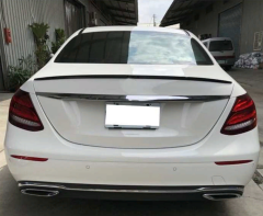 Mercedes Benz W213 E Serisi Uyumlu Yedek Parça Düz Spoiler Piano Black