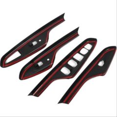 Hyundaı Kona Için Uyumlu Kapı Kolçak Kaplama - Pıano  Black