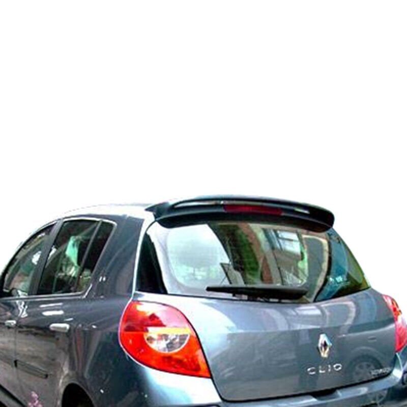 Renault Clio 3 HB Uyumlu Yedek Parça  Ayaklı Işıksız Spoiler Boyalı