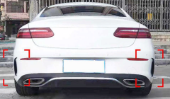 Mercedes C238 E Coupe Uyumlu Arka Tampon Bıçakları