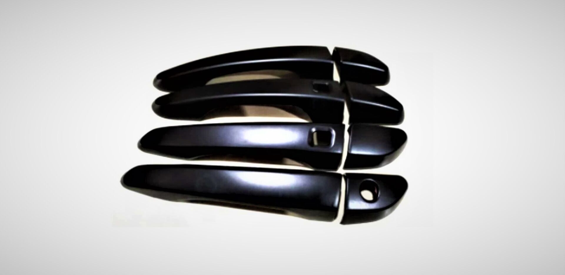 Hyundaı Kona Için Uyumlu Kapı Kolu Kaplama Smart - Pıano Black