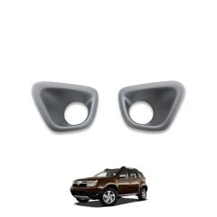Dacia Duster Uyumlu Yedek Parça Sis Farı Çerçevesi Mat Gri 2010-2017