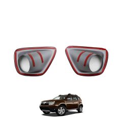 Dacia Duster Uyumlu Yedek Parça Sis Farı Çerçevesi Mat Gri 2010-2017