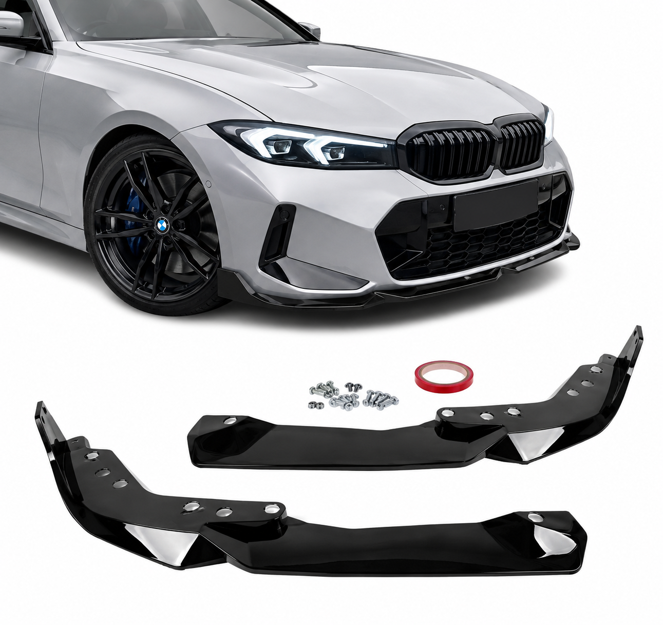 Bmw G20 Lci M Performance Ön Lip Type 4 – Parlak Siyah