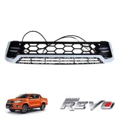 Toyota Hilux Revo 2015+ Uyumlu Yedek Parça Gündüz Ledli Ön Panjur Beyaz