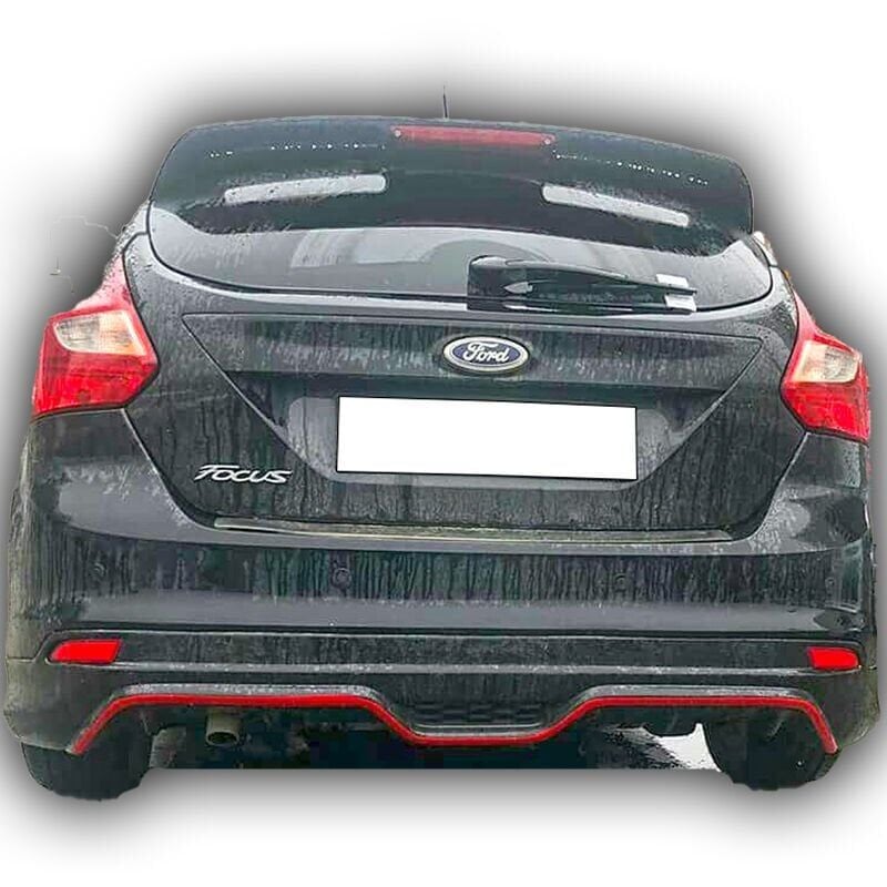 Ford Focus 3 Hb Uyumlu 2011 - 2014 Sport Difüzör Plastik Boyasız