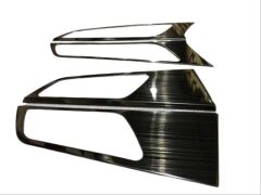 Hyundaı Tucson Için  Uyumlu 2015-2018 Iç Kapı Kolu Kaplama - Tıtanyum Sıyah