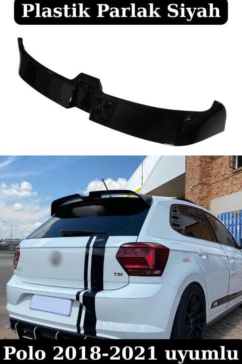 Volkswagen Polo R Line Spoiler 2018 ve Sonrası Parlak Siyah