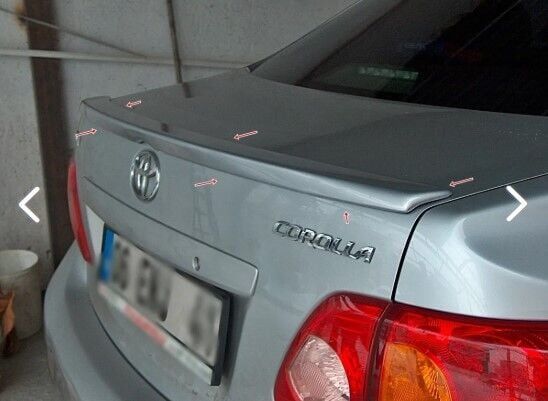 Toyota Corolla Uyumlu Yedek Parça İnce Spoiler