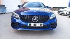 Mercedes W205 2019+ Uyumlu Sis Kaşları 4 Parça (Sis Bıçakları) (Piano Black)