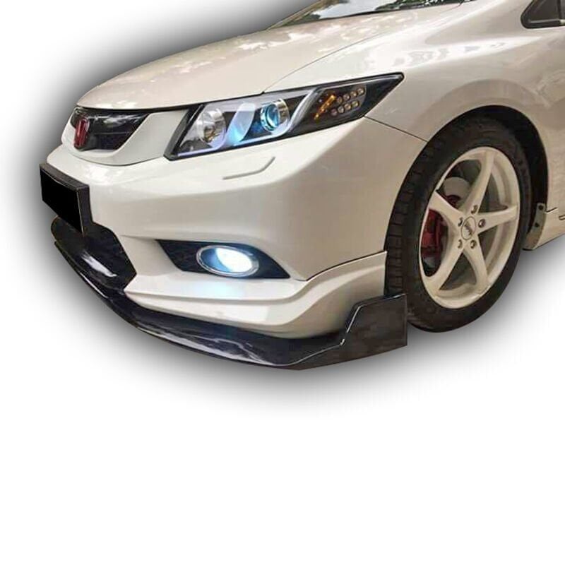 Honda Civic Fb7 Uyumlu 2010 - 12 Mugen Ön Lip 3 Parça Plastik Boyasız