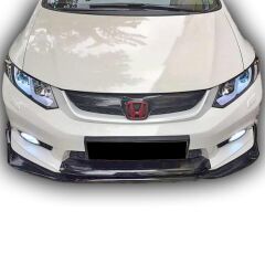 Honda Civic Fb7 Uyumlu 2010 - 12 Mugen Ön Lip 3 Parça Plastik Boyasız