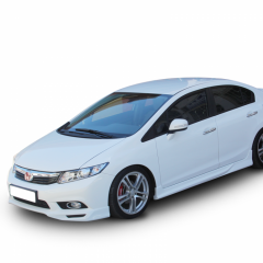 Honda Civic Fb7 Uyumlu Yedek Parça 2012 - 16 Custom Marşpiyel Plastik Boyasız