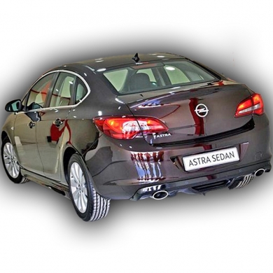 Opel Astra J Sedan 2013 - 2020 Custom Difüzör (Plastik)