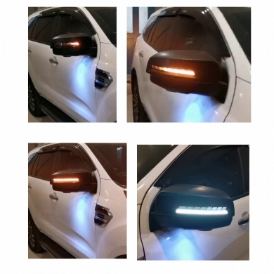 Ducki Ford Ranger 2015 sonrası Ledli DRL+Sinyalli Led Ayna Kapağı Kaplaması
