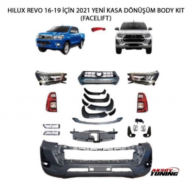 Toyota Hilux 2016-2020 İçin 2021 Yeni Kasa Dönüşüm Body Kit (Facelift)